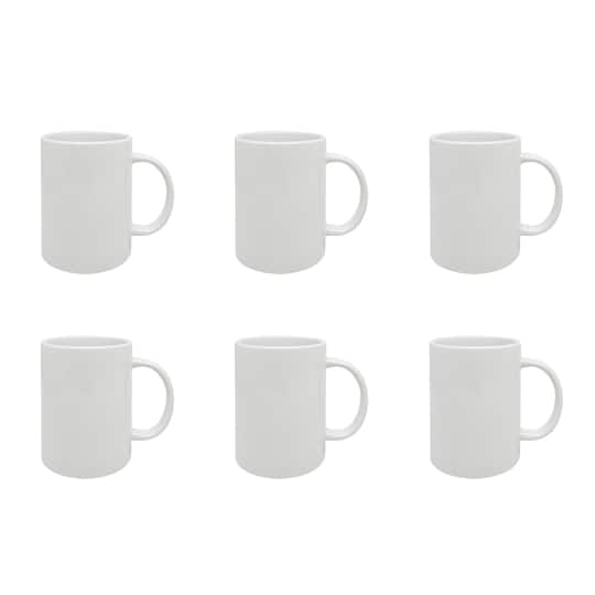 15 oz White Ceramic Sublimation Mugs, 6ct. by Make Market® | 15 fl oz | Michaels® 15 oz White Ceramic Sublimation Mugs, 6ct. by Make Market® | 15 fl oz | Michaels®